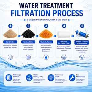 Macchinari per il trattamento dell'acqua con sabbia e carbone, sistema di filtrazione dell'acqua monostadio, osmosi dell'acqua di mare - Product Image 3