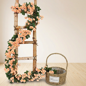 Fiori Artificiali, Fiori Finti, Ghirlanda di Rose, Fiori Decorativi per Avvolgere Tubi dell'Aria Condizionata, Archi Nuziali, Realistici - Product Image 5