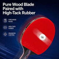 LOKI Kirin K3000 Tischtennisschläger-Set 5-Schicht Schnelles 2er-Set Ping-Pong-Schläger ITTF-Gummi für Schüler und Familien Freizeitspiel