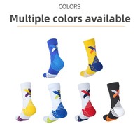 Chaussettes de basketball pour hommes, en tricot camouflage, avec semelle épaisse en tissu éponge, antidérapantes, absorbant la transpiration, performance professionnelle, élite