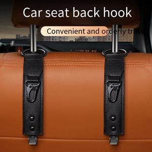 Hot Selling Multifunctional <strong>Car</strong> Seat Back <strong>Hook</strong> Leather Metal Interior Storage and Storage <strong>Car</strong> <strong>Hook</strong> - Product Image 1