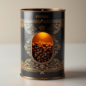 Biodegradable Window Patch Kraft Paper Tube with Sponge Lining for Coffee Bean <b>Display</b> Gift <b>Box</b> - Product Image 4