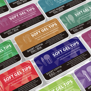 550 faux ongles en gel souple ABS, style stiletto français, pour extension et manucure - Product Image 5