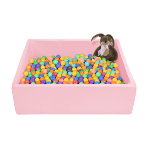 Toy and Game Factory Made Light Pink <strong>Foam</strong> <strong>Ball</strong> Pit <strong>Balls</strong> Kids <strong>Extra</strong> <strong>Large</strong> <strong>Ball</strong> Pit - Product Image 1