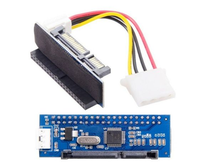 IDE/SATA 40Pin Disk ke SATA Female Converter Adapter PCBA untuk Desktop & Hard Disk Drive 3.5" dengan Kabel Data 7Pin-SATA