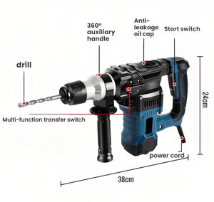 Роторный молоток 220 В/110 В, двойного назначения - Product Image 4