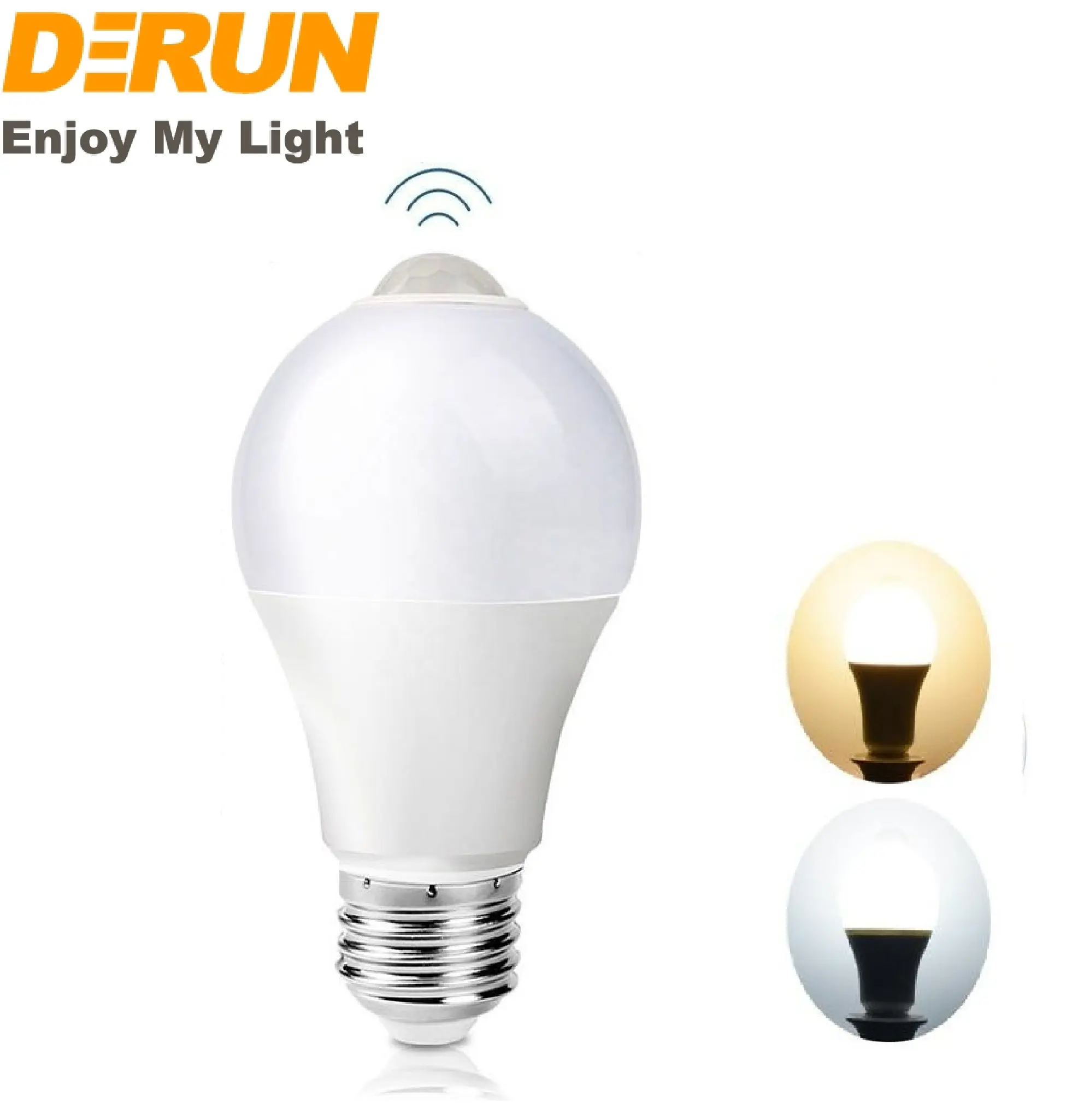 CE ROHS 12W Motion Infrared PIR Induction LED bulb E27 B22 Day Night Light Sensor Led Bulb , LED-A BULB