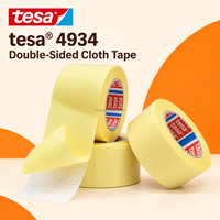 Ruban adhésif en tissu tesa 4934, 0,20 mm, blanc, caoutchouc synthétique, adhésif haute adhérence, pour le montage de tapis et la liaison industrielle