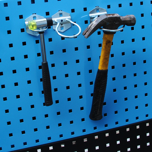 Perforated Square Hole Board Tool Hanging Board Thickened Hammer Round Hook Tie Mounts - Product Image 5