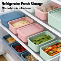 Boîte à bento japonaise en silicone de qualité alimentaire haute capacité avec compartiments et couvercle, écologique, pour la conservation de la fraîcheur des aliments