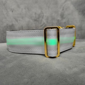 Collare per Cani LED Tattico con Fibbia a Sgancio Rapido da 5cm, Resistente, Morbido, Personalizzabile in Nylon, Motivo Uniforme - Product Image 2
