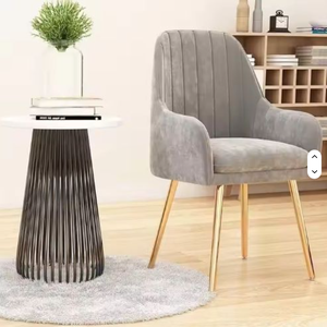 Wholesale Restaurant <b>Chair</b> Modern Dining Room Furniture Metal Nordic Dining <b>Chair</b> Velvet Dining <b>Chair</b> With Metal Legs - Product Image 4