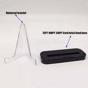 New Plastic Business <b>Card</b> Protection Premium Universal <b>Display</b> <b>Stand</b> Holder with 35pt 55pt 75PT 100PT 130PT <b>Card</b> Bricks - Product Image 4