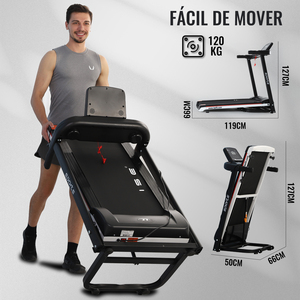 <span class=keywords><strong>Tapis</strong></span> <span class=keywords><strong>Roulant</strong></span> Elettrico Pieghevole Multifunzione per Fitness Domestico, Velocità 1-12.8km/h, Disponibile in Magazzino in Francia - Product Image 6