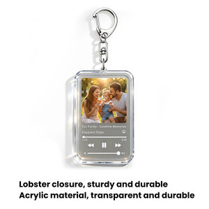 Llavero de Acrílico Transparente Personalizado de Alta Calidad con Nombre de Artista Musical, Portada de Álbum Impresa, Anillo para Llaves Personalizado - Product Image 3