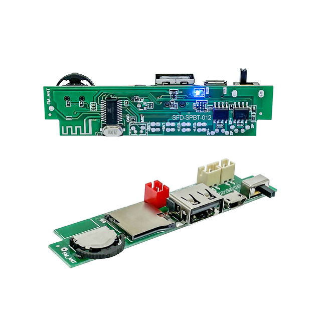 For BT Audio Decoder Board Amplifier Module HSC3027-1 oz Copper MP3 Car/Home Speaker Aux/USB/TF Playback DIY Sound PCBA