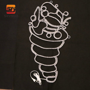 Navidad Caterpillar 2D Neon Motif Light LED Tamaños personalizados Alta calidad IP65 Impermeable Regulable para Halloween Navidad - Product Image 2