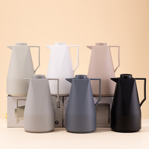 Nórdico personalizado 1L gran capacidad doble pared hervidor de vacío termo aislado jarra de agua reutilizable termo té cafetera con asa - Product Image 1