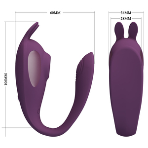 PRETTY LOVE Vibrateur point G Stimulateur clitoridien en silicone 10 fonctions de vibration 10 fonctions de tapotement Contrôle par application mobile - Product Image 5