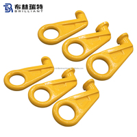 Crochets de levage droits robustes à souder pour solutions de levage de conteneurs 12,5T Modèle G80 pour levage par le fond et latéral des conteneurs