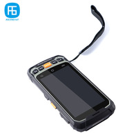 Lector/escritor RFID móvil inalámbrico de doble frecuencia, lector de tarjetas RFID pasivo UHF + HF/UHF + LF/HF + LF con escáner de código de barras