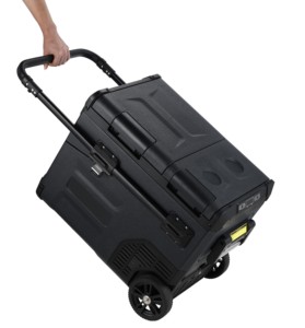 Coolride Réfrigérateur de voiture 45L grande capacité, réfrigération par compresseur, refroidissement silencieux, conception rapide pour l'extérieur - Product Image 1