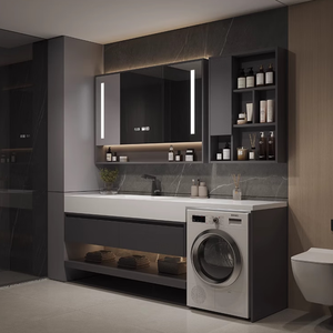 <span class=keywords><strong>Lavabo</strong></span> de viento <span class=keywords><strong>para</strong></span> Hotel, <span class=keywords><strong>lavadora</strong></span>, armario de baño, combinación de placa de roca, armario de <span class=keywords><strong>lavabo</strong></span> frontal de cerámica sin costuras - Product Image 2