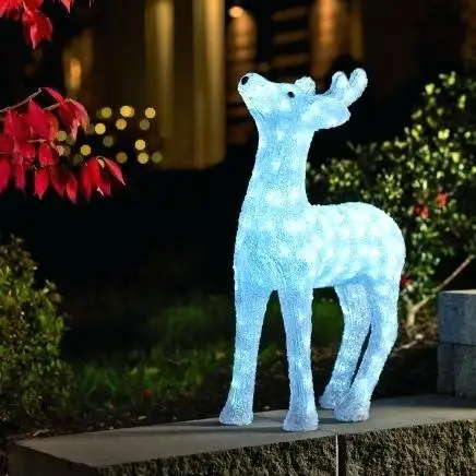 Luz de led externa personalizada do desenho de cervos para festival