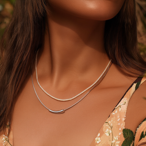 E025-160-036P สร้อยคอแฟชั่นแบบซ้อนชั้น - Product Image 3