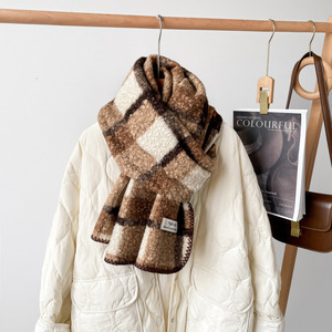 Mantón largo de moda de invierno de gama alta para <span class=keywords><strong>mujer</strong></span>, bufanda con logotipo de <span class=keywords><strong>lana</strong></span> y poliéster de Cachemira con estampado de Seto triangular Europeo Americano - Product Image 6