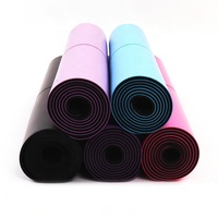 Tapis de yoga Bstar écologiques et imperméables en PU, best-sellers, 1830*680*5mm avec lignes d'alignement et sangle de transport