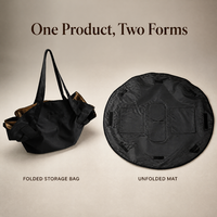 Sac de plage convertible 2-en-1 pour femmes, se transforme en grand tapis de pique-nique rond, sac en nylon imperméable pour la plage, la piscine, le camping
