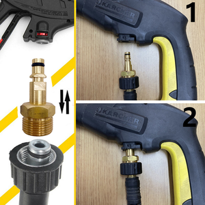 Accesorio para Lavado de Autos, Conector de Manguera M22 de 14 mm, Adaptador para Lavadora a Presión Portátil Karcher, Lavor, Bosch, <span class=keywords><strong>Nilfisk</strong></span> - Product Image 3