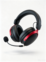 Casque de jeu sans fil 2,4 G, casque de jeu dynamique supra-auriculaire, trois modes, batterie détachable, pour PC/joueur