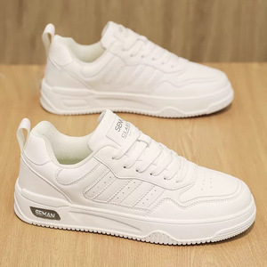 New style white sneakers - lightweight and casual <b>shoes</b> that are versatile and anti-slip with <b>soft</b> soles. Men's one-piece slip-o - Product Image 2
