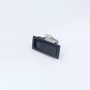 Serrure durable HJ Push-to-Close Serrure <span class=keywords><strong>de</strong></span> porte d'armoire carrée noire en alliage <span class=keywords><strong>de</strong></span> zinc pour casier d'équipement Petit avion à bouton-poussoir - Product Image 3