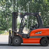 Chariot élévateur électrique Solreign populaire de 3,5 tonnes avec batterie au lithium, certifié CE, hauteur de levage de 6 m pour la manutention des matériaux en entrepôt