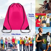 Sac à cordon personnalisé avec logo imprimé, sac à dos sportif pour événements promotionnels