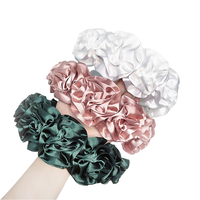 Bandeau fleur en satin tridimensionnel de luxe pour filles et dames accessoire de cheveux à large bord à la mode