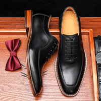 Chaussures en cuir véritable pour hommes taille 45 Popular Design formel hommes chaussures Zapatos De Hombre Business Lace-up Dress Shoes & Oxfords