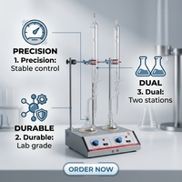 Analyseur de laboratoire ADDITION ASTM D95 pour la détermination de la teneur en eau dans les produits pétroliers par distillation, équipement de distillation