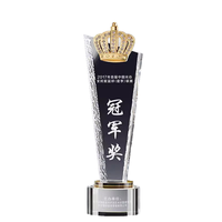 Personnalisé Or Argent Bronze Métal Couronne Trophée Verre et Cristal Coupe Prix pour les événements de concours de beauté Trophées et médailles élégants