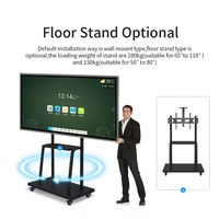 Panel Táctil Interactivo para Escuelas, Compatible con Múltiples Idiomas, Pantalla Electrónica Multifuncional, Compartición Inalámbrica