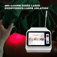 Appareil endovasculaire Bjsunrise 635nm 980nm 1470nm 30W pour les varices, machine de phlébologie, prix