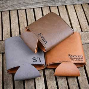 Laser Engraver Leather Drink Holder Blank Wholesale Custom Insulated Neoprene Slim Cheap Can Cooler <strong>Koozy</strong> with logo - Product Image 2