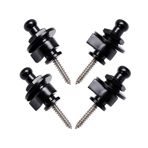 Noir antidérapant StrapLock verrouillage chevilles de verrouillage broches guitare basse sangle serrure guitare sangle bouton - Product Image 3