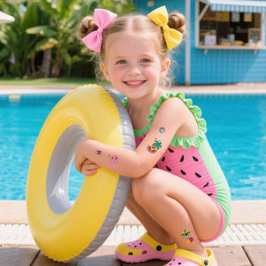 สติ๊กเกอร์สักลายชั่วคราวกันน้ำสำหรับฤดูร้อนรุ่นใหม่ กันเหงื่อ เหมาะสำหรับงานปาร์ตี้ริมชายหาดและสระว่ายน้ำ - Product Image 2