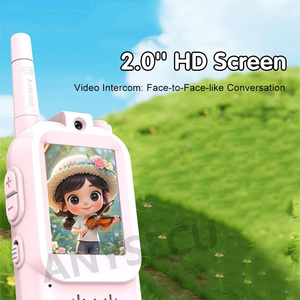 Walkie-Talkie para Niños con Banda Aérea, Recargable, a Prueba de Explosiones, Resistente al Agua IP43/IPX5, Pantalla a Color de 2.0 Pulgadas, 2.4G - Product Image 3