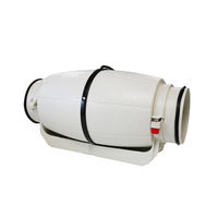 Ventilateurs d'extraction en ligne de conduit silencieux de 200mm Ventilateur de conduit en ligne à haut débit d'air en PVC à 2 vitesses