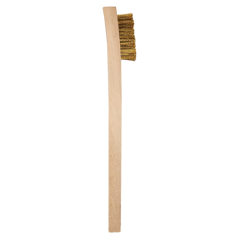 Wood Handle Brass Copper Wire Brush
